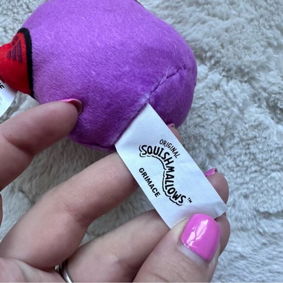 Squishmallows X McDonalds | Limited Edition "Grimace" Stuffed Top | Size 3" - Picture 5 of 6